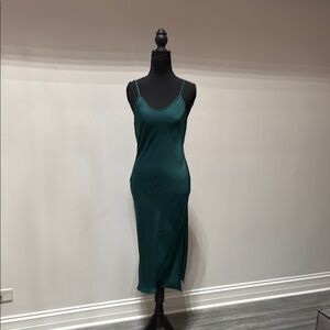 BCBGeneration Teal Slip Dress